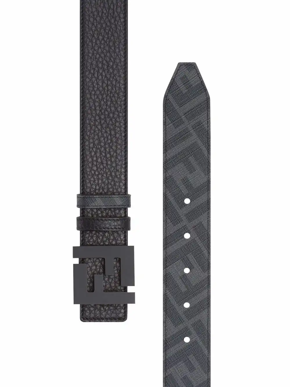 Affordable FENDI reversible logo-buckle belt