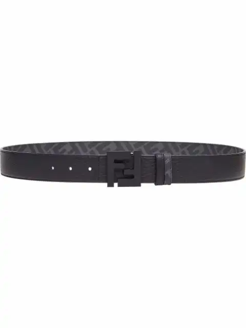 Affordable FENDI reversible logo-buckle belt