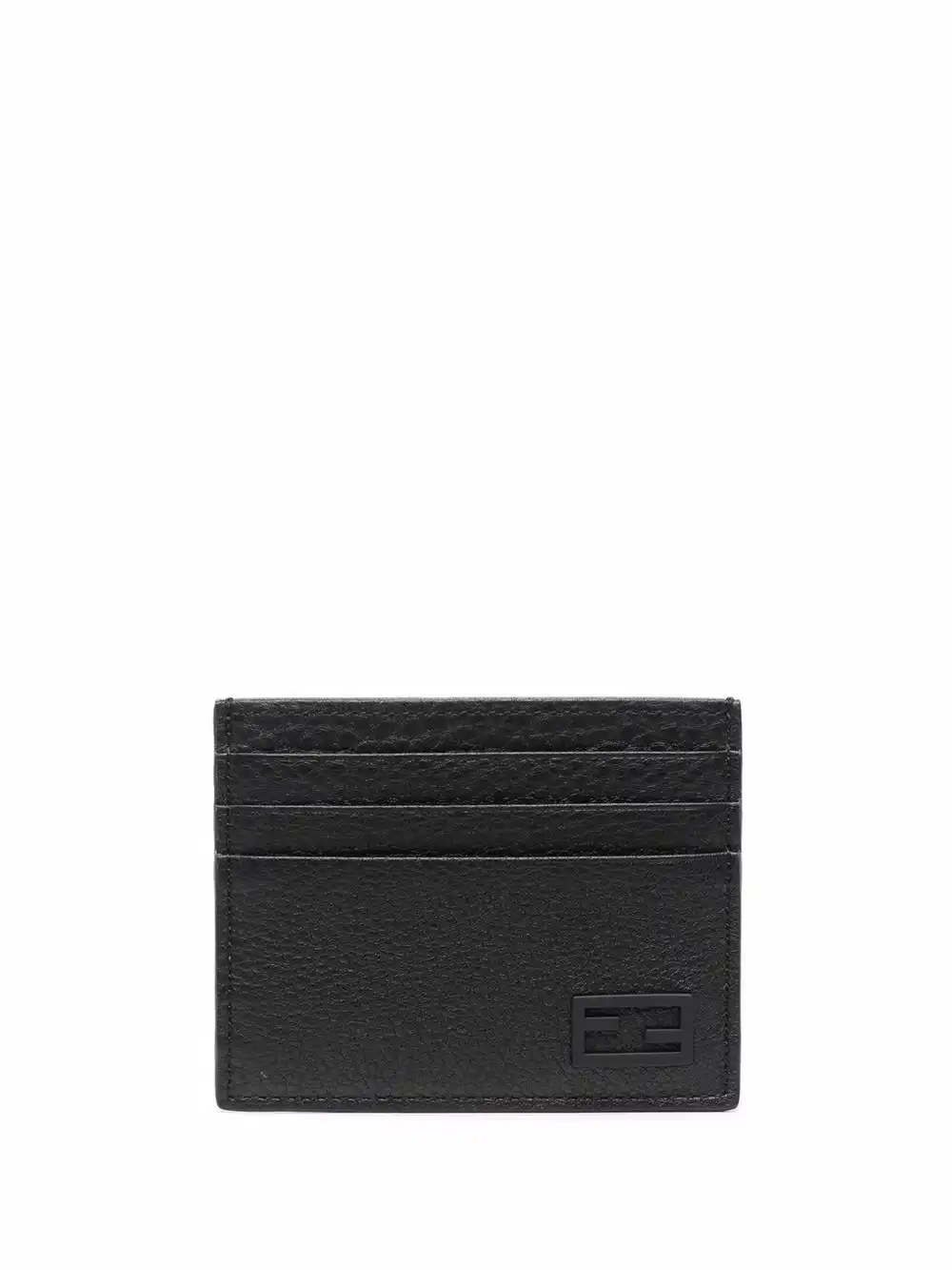 Affordable FENDI FF textured-leather cardholder