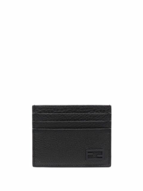 FENDI FF textured-leather cardholder