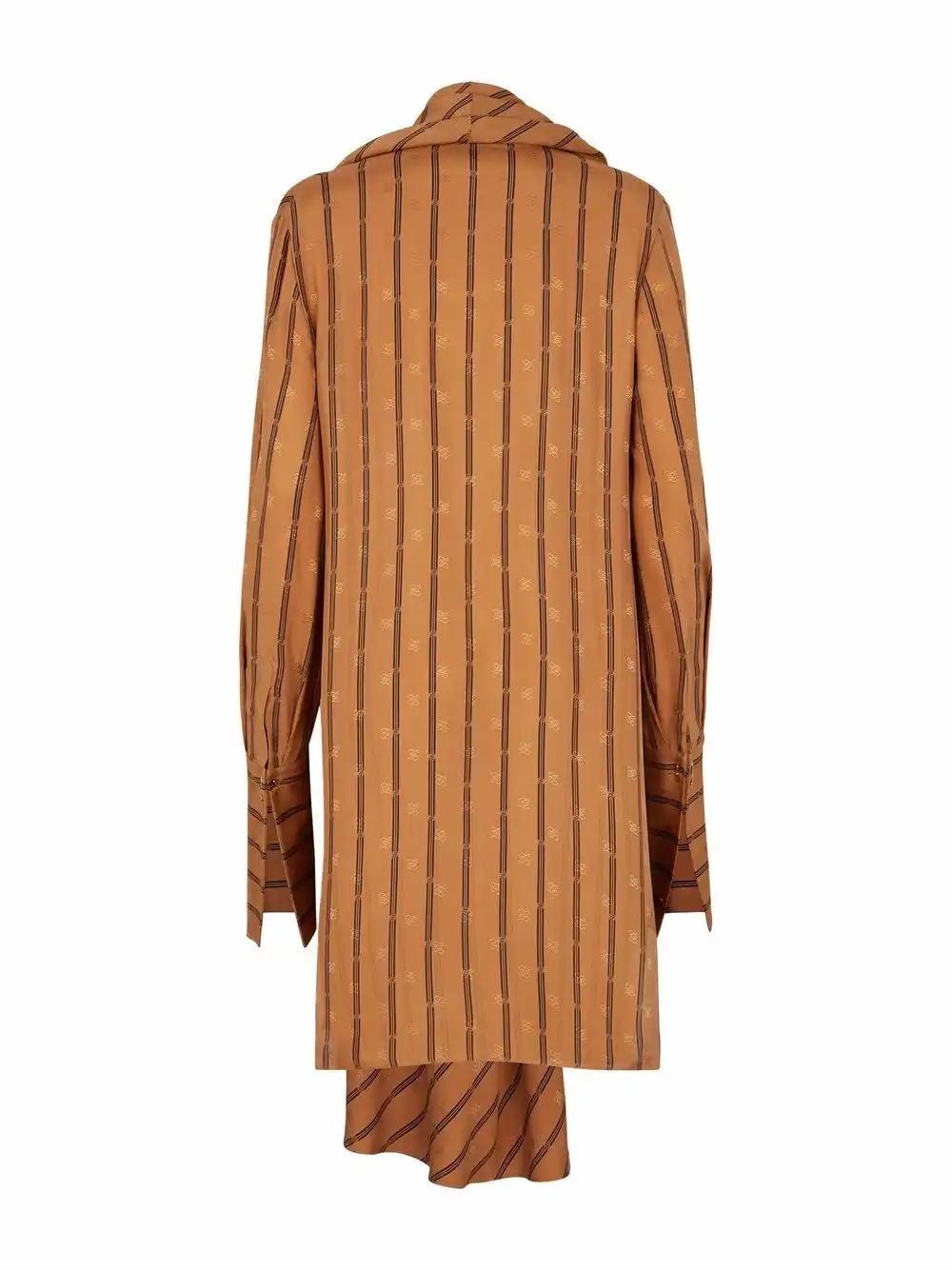 Affordable FENDI Karligraphy striped silk dress