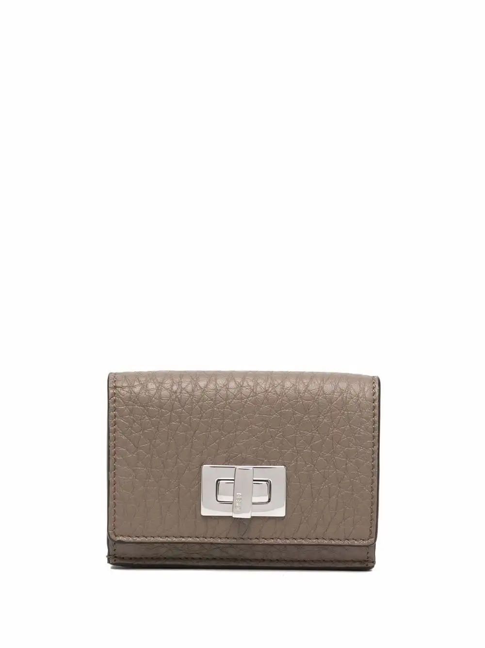 Cheap FENDI twist-lock leather cardholder