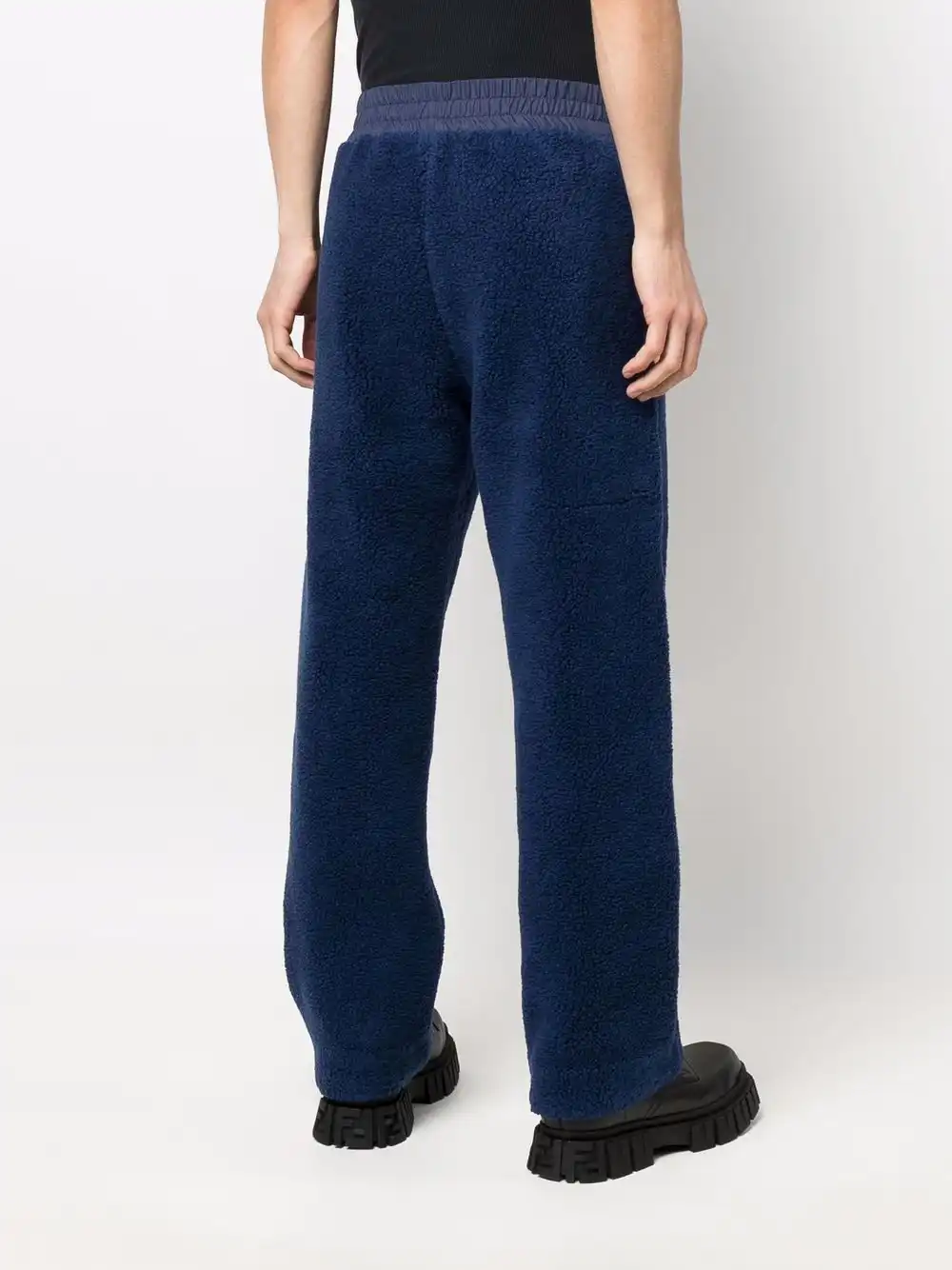 Cheap FENDI fleece straight-leg track pants