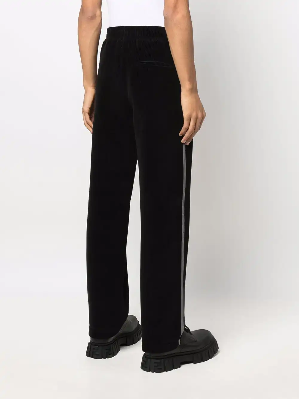 Affordable FENDI side stripe detail trousers