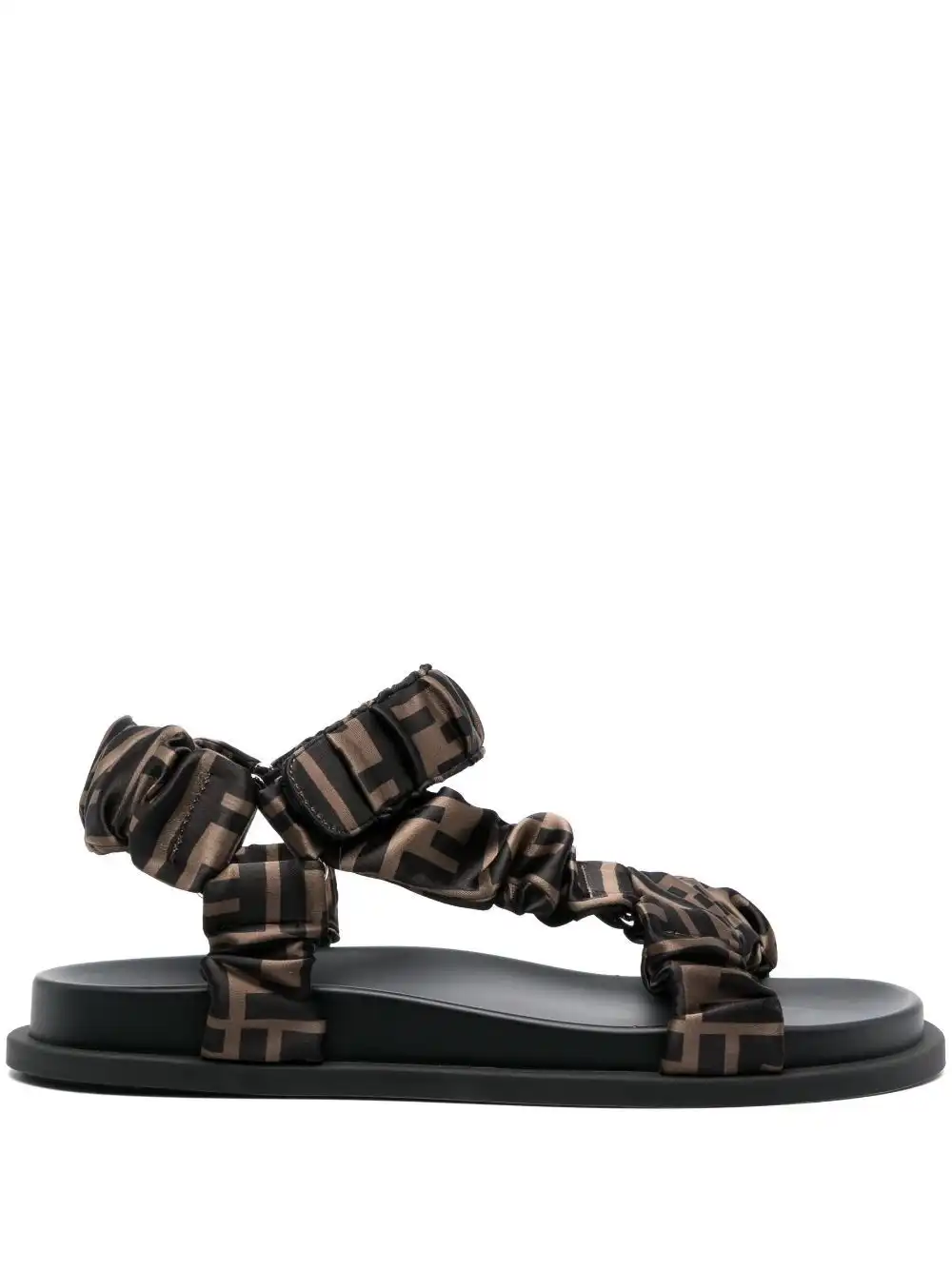 Affordable FENDI FF print flat sandals