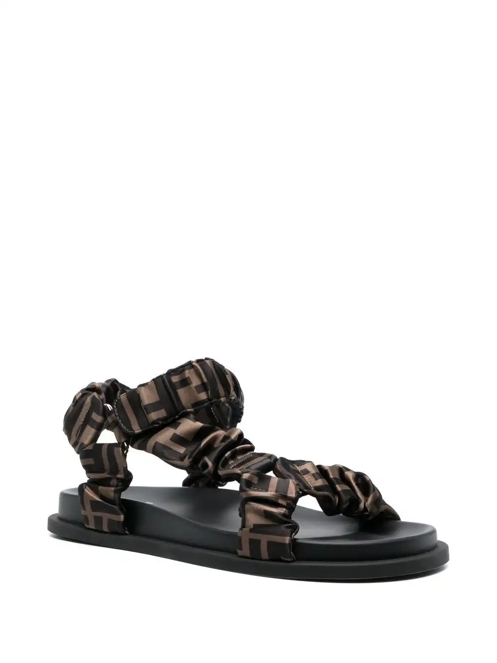 Affordable FENDI FF print flat sandals