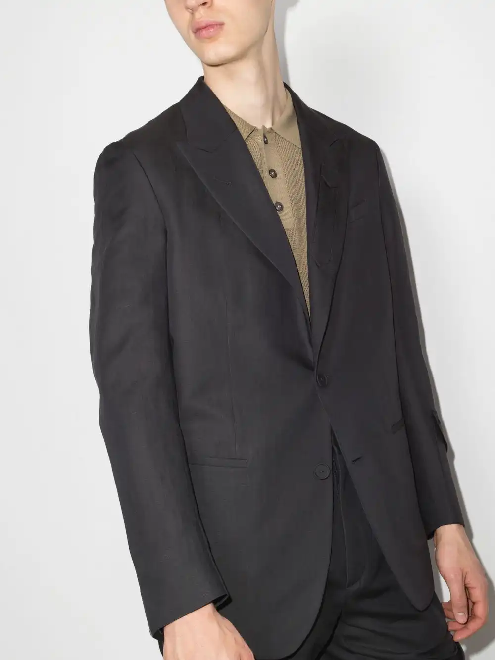 Affordable FENDI peak-lapel single-breasted blazer