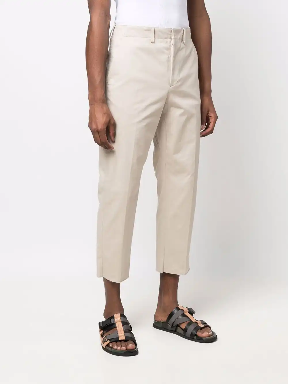 Affordable FENDI cropped straight-leg trousers