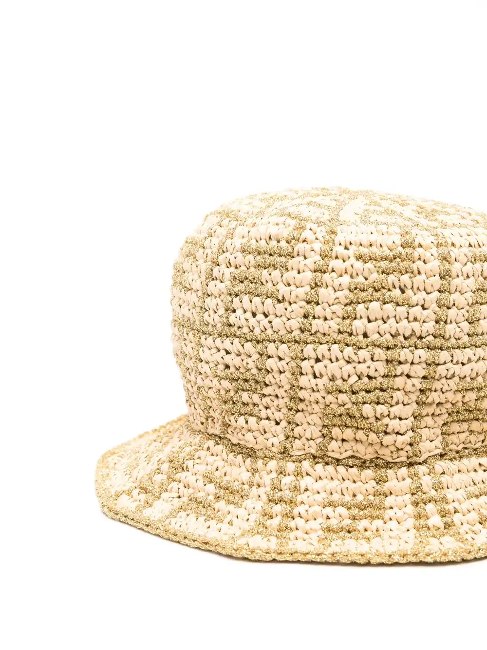 Cheap FENDI FF-logo bucket hat