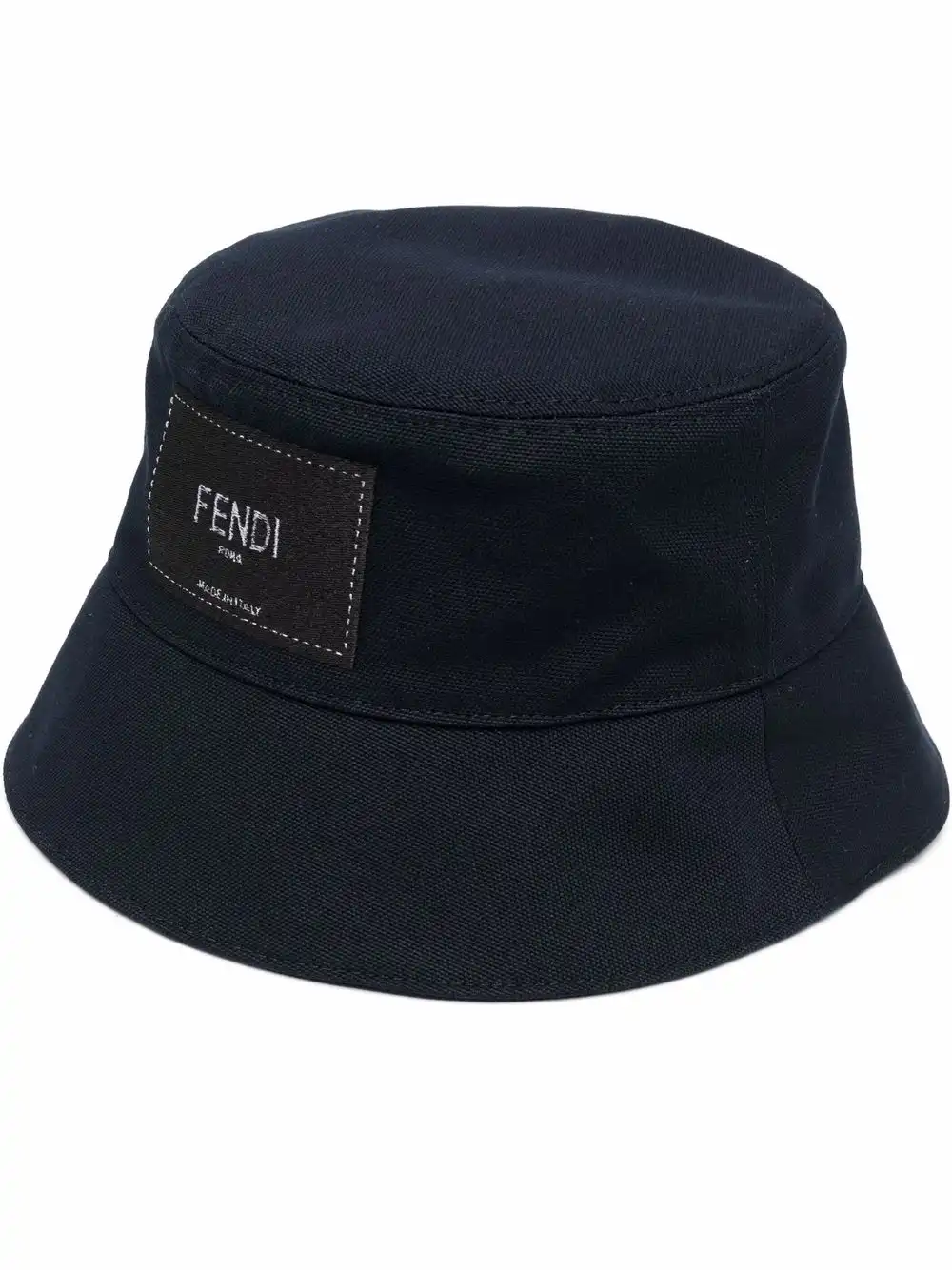 Affordable FENDI logo-patch bucket hat