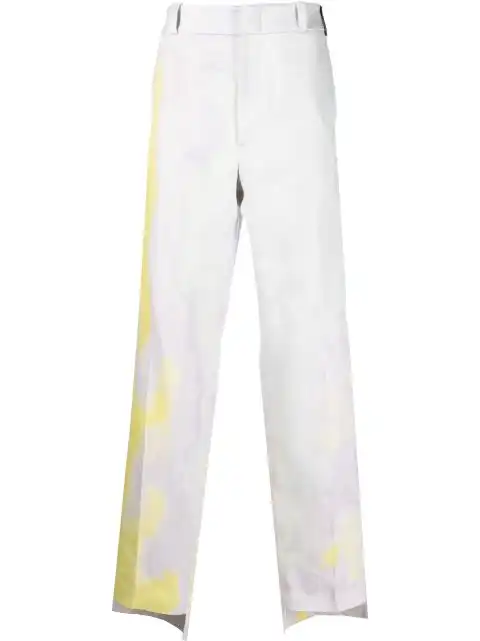 Cheap FENDI patterned jacquard tailored straight-leg trousers