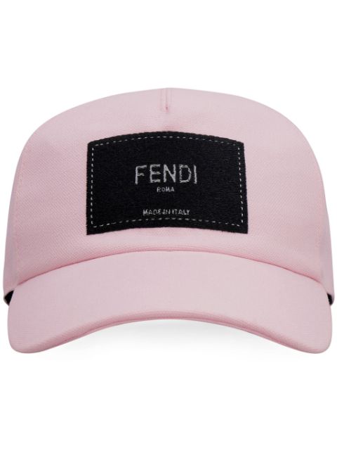 FENDI logo-patch baseball cap