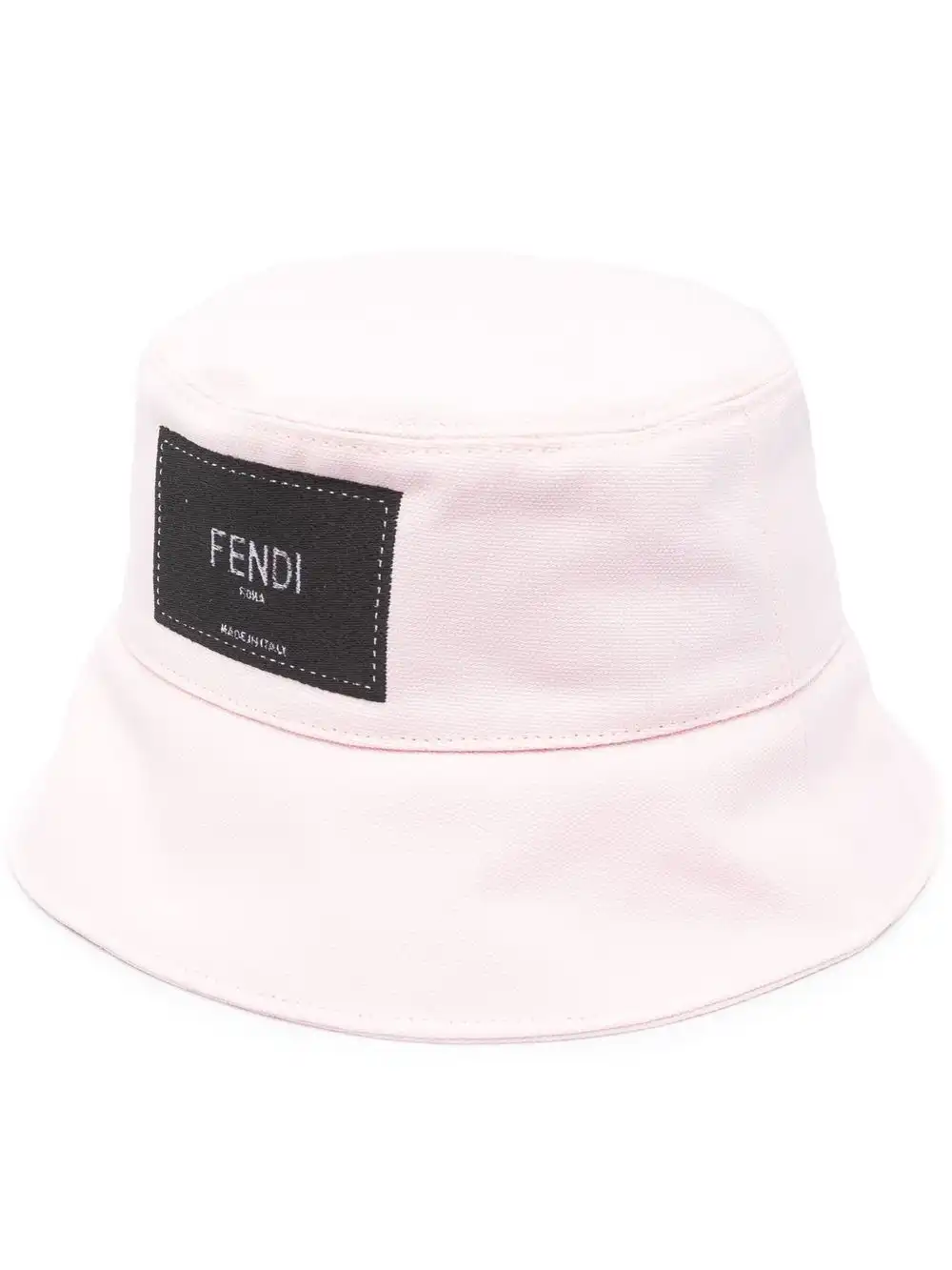 Affordable FENDI logo-patch bucket hat