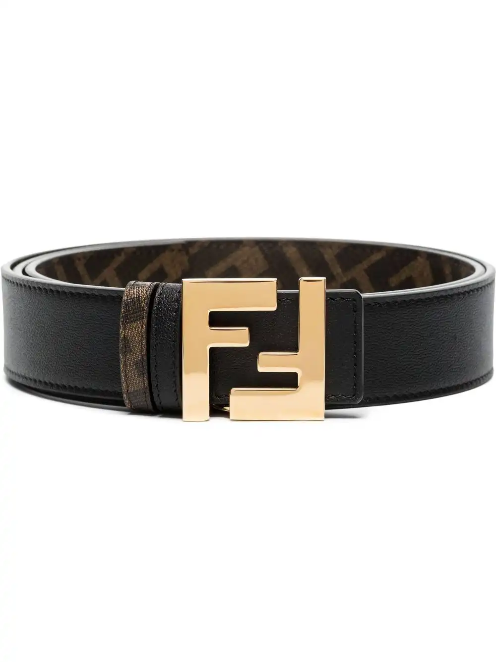 Affordable FENDI FF-logo plaque belt