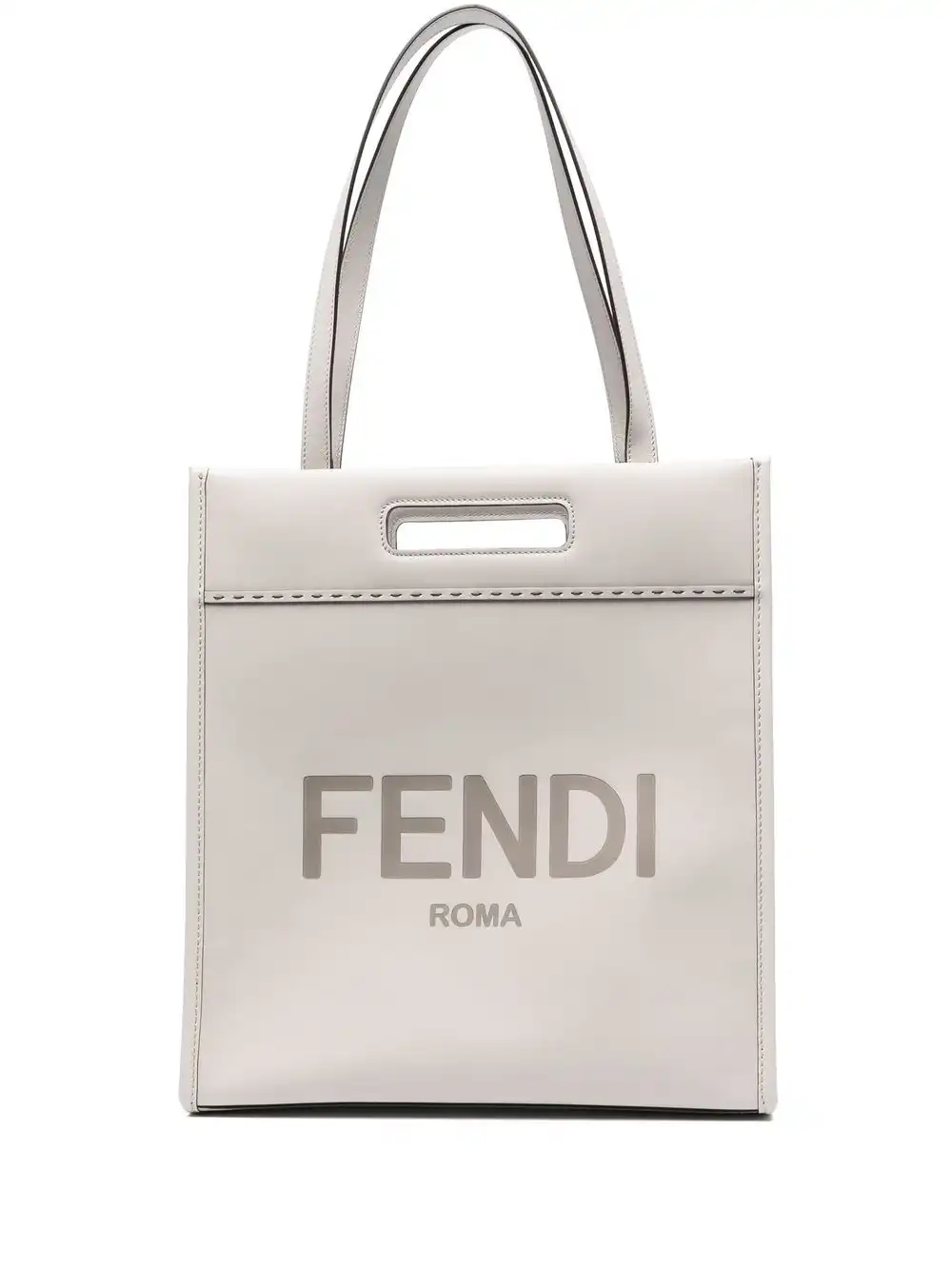 Affordable FENDI N-S embossed logo tote bag