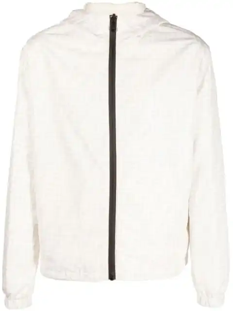 FENDI FF-logo print hooded jacket