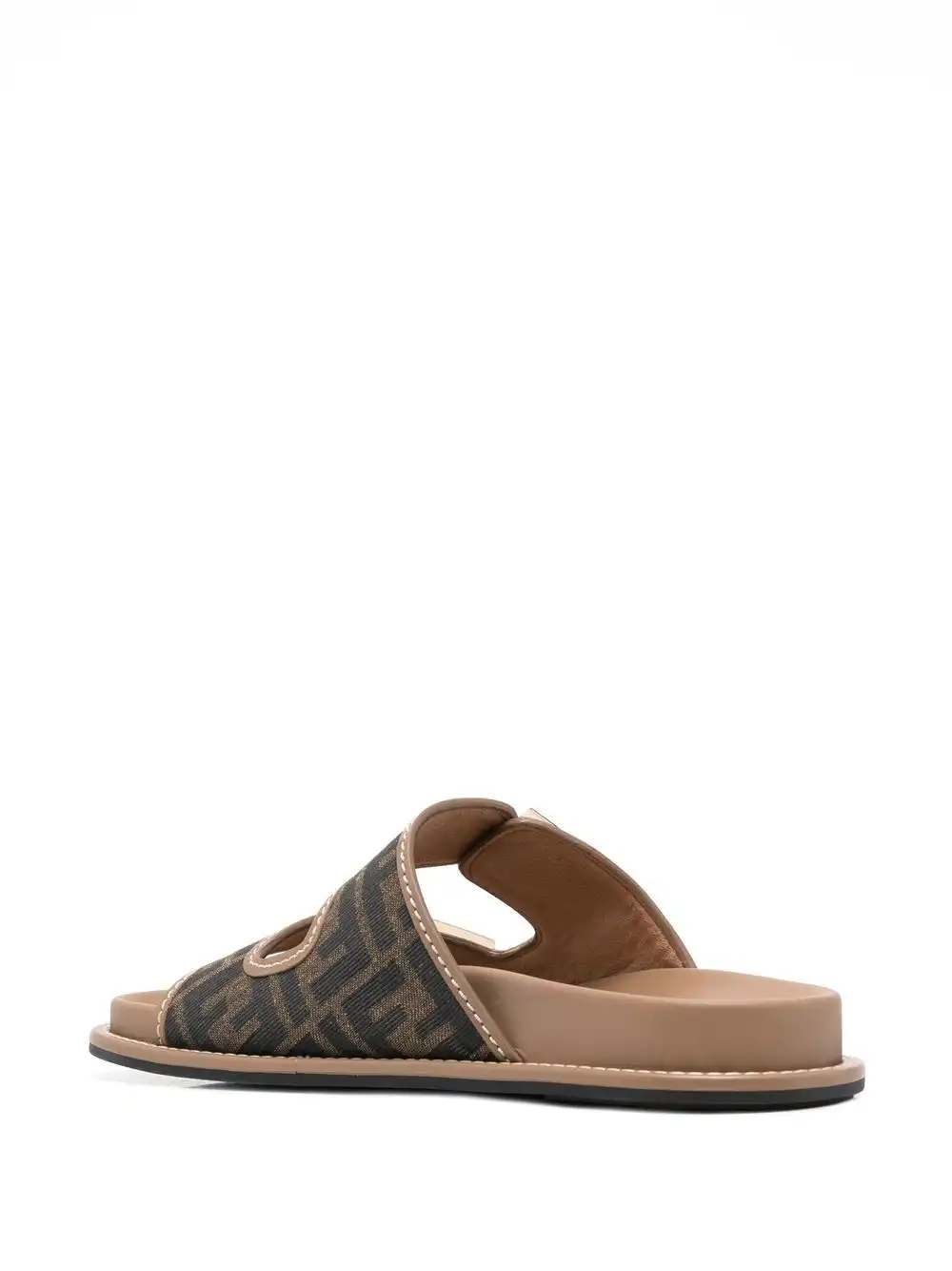 Cheap FENDI logo-print leather sandals