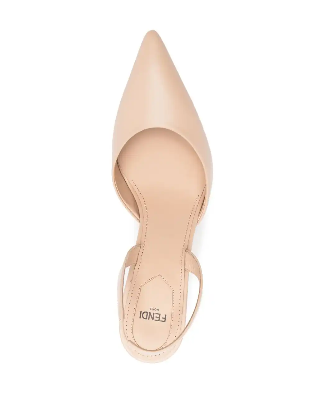 Affordable FENDI 100mm sculpted-heel slingback pumps