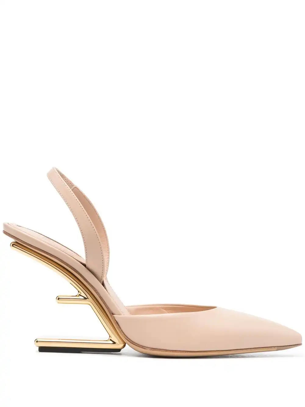 Affordable FENDI 100mm sculpted-heel slingback pumps