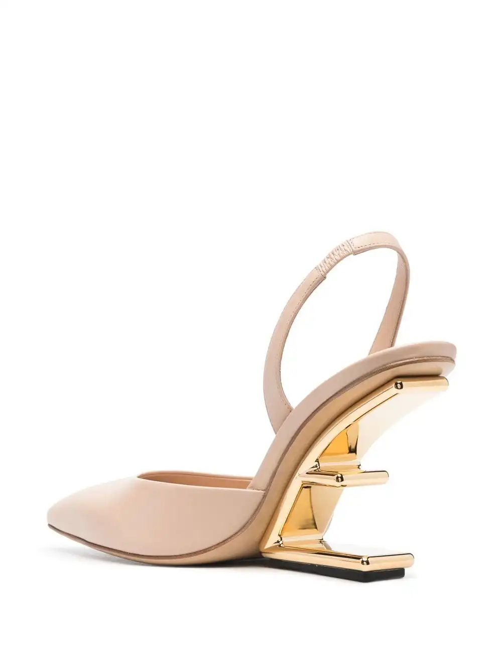 Affordable FENDI 100mm sculpted-heel slingback pumps