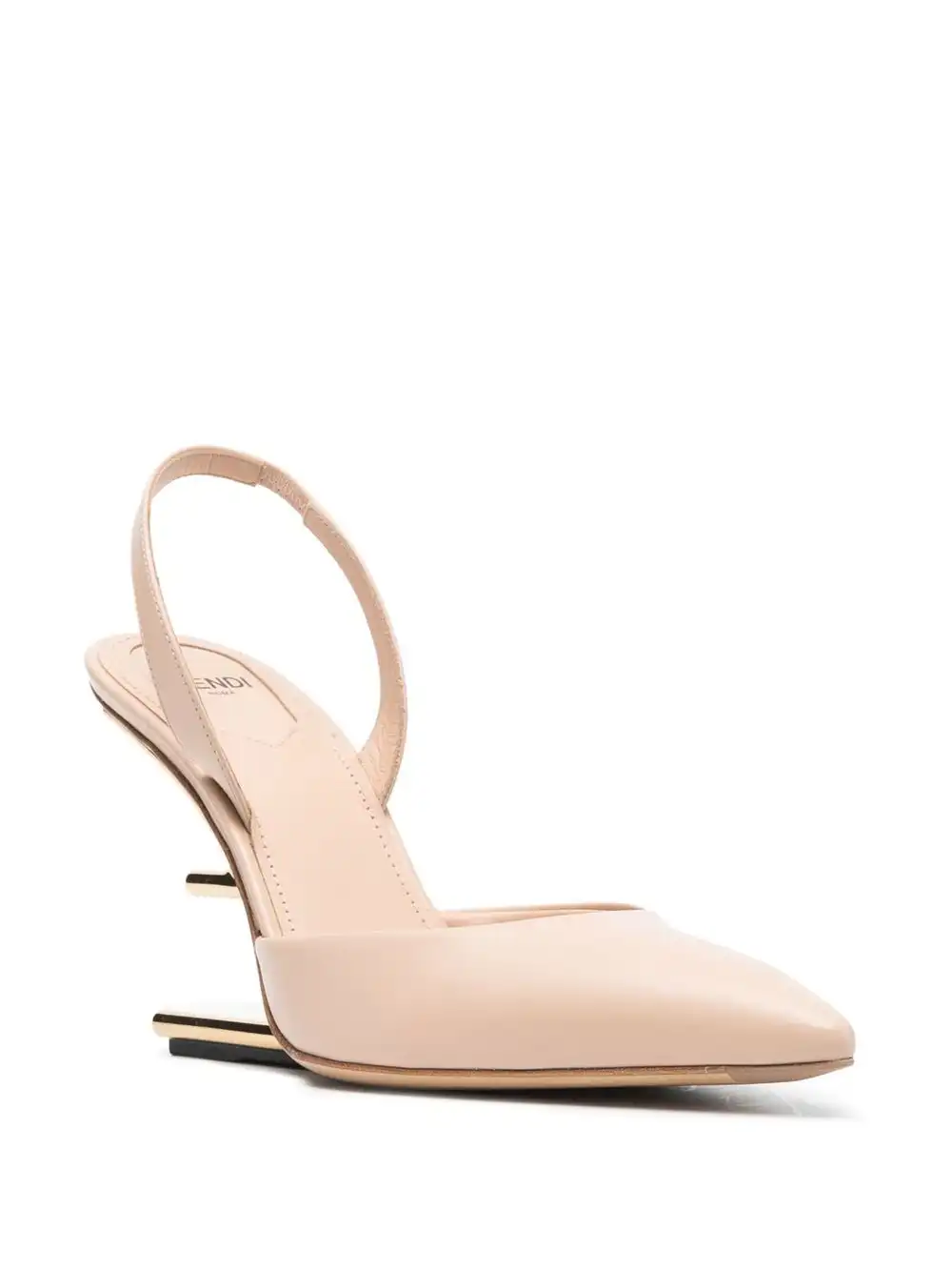 Affordable FENDI 100mm sculpted-heel slingback pumps