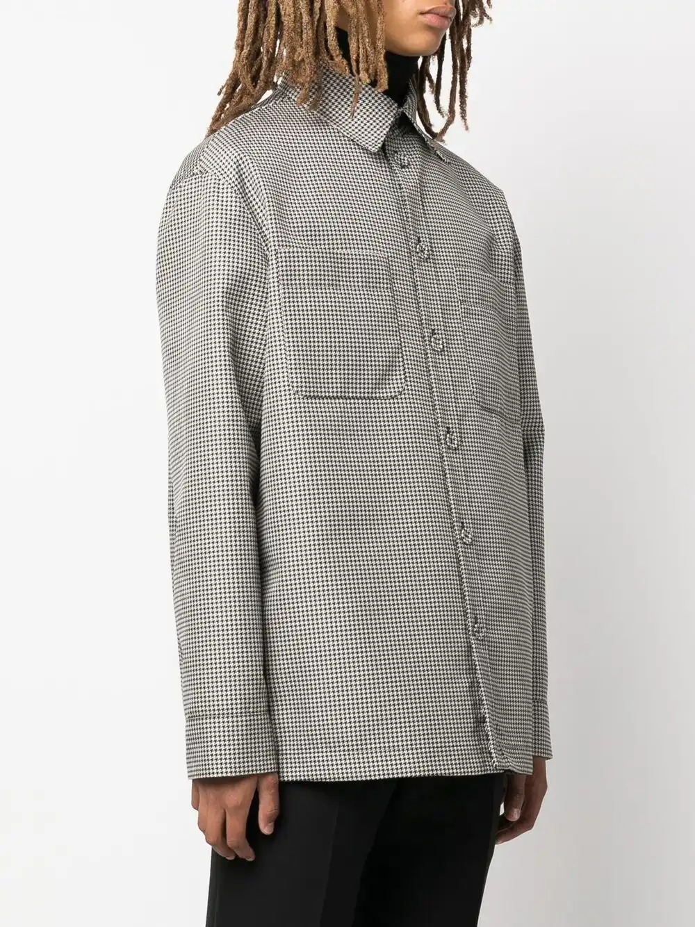 Affordable FENDI reversible houndstooth-check jacket