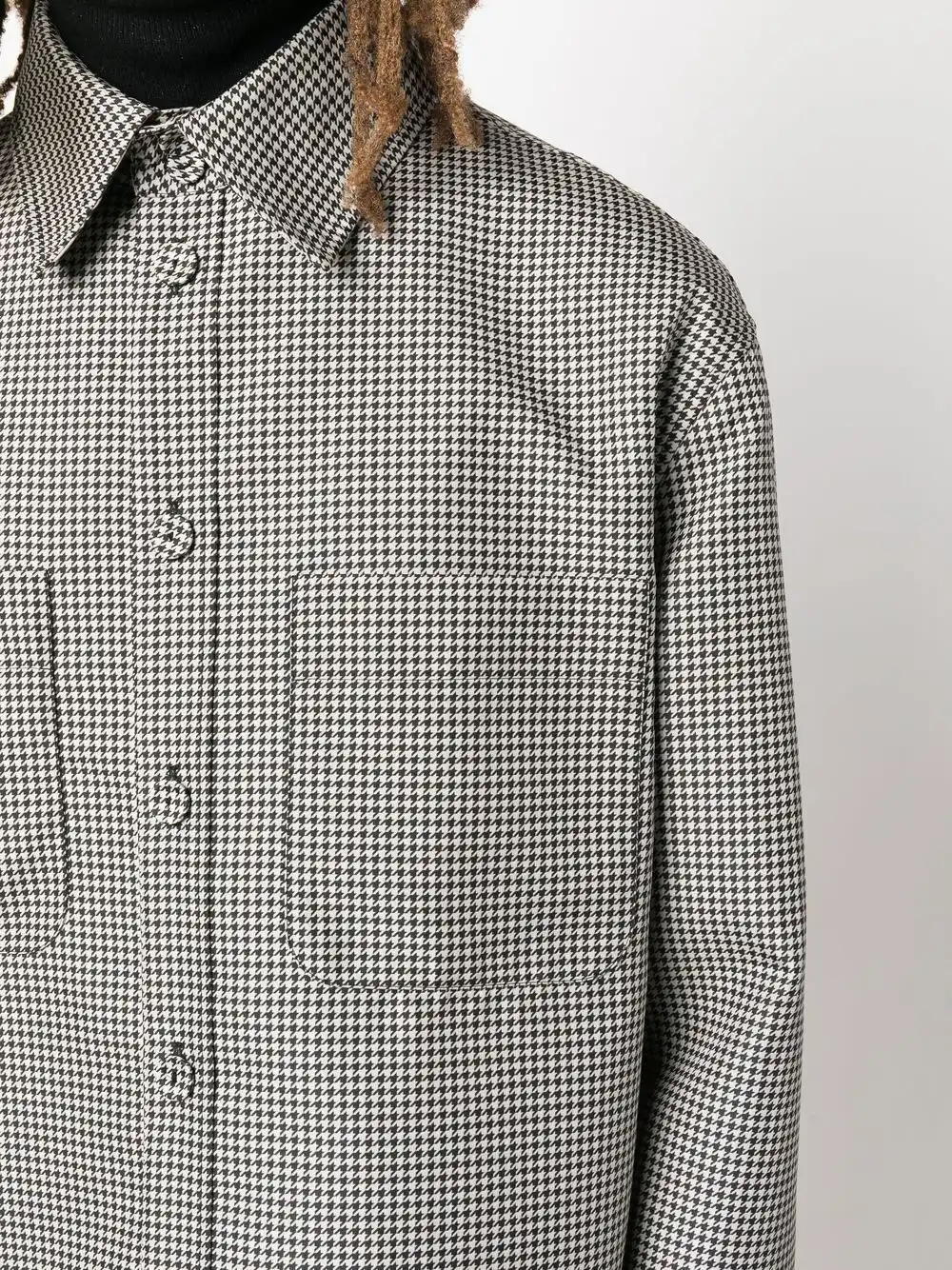 Affordable FENDI reversible houndstooth-check jacket