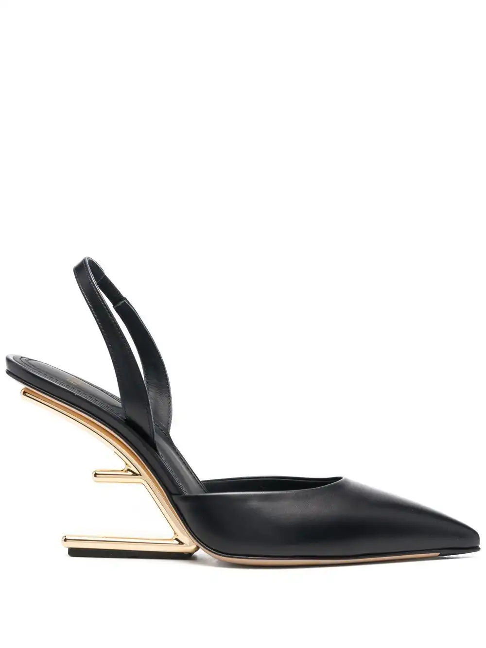 Cheap FENDI 100mm sculpted-heel leather pumps