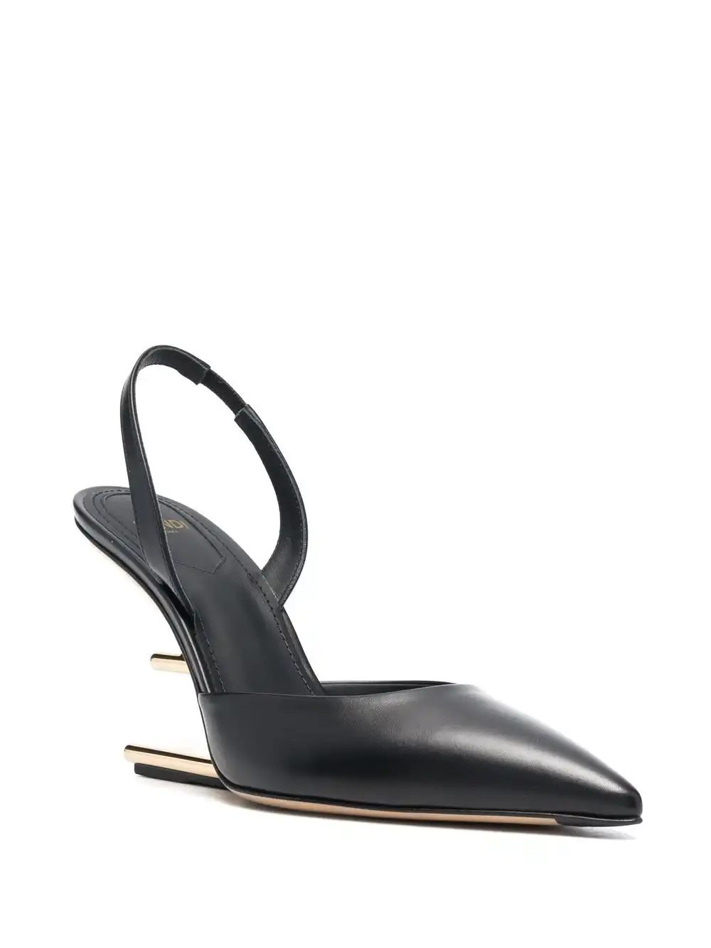 Cheap FENDI 100mm sculpted-heel leather pumps