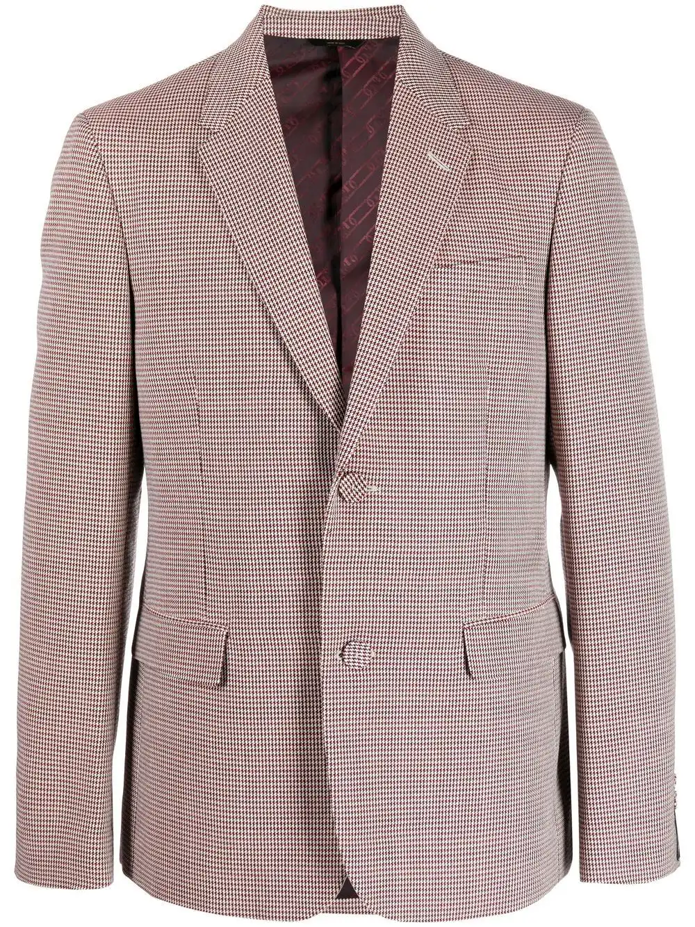 Affordable FENDI single-breasted houndstooth blazer