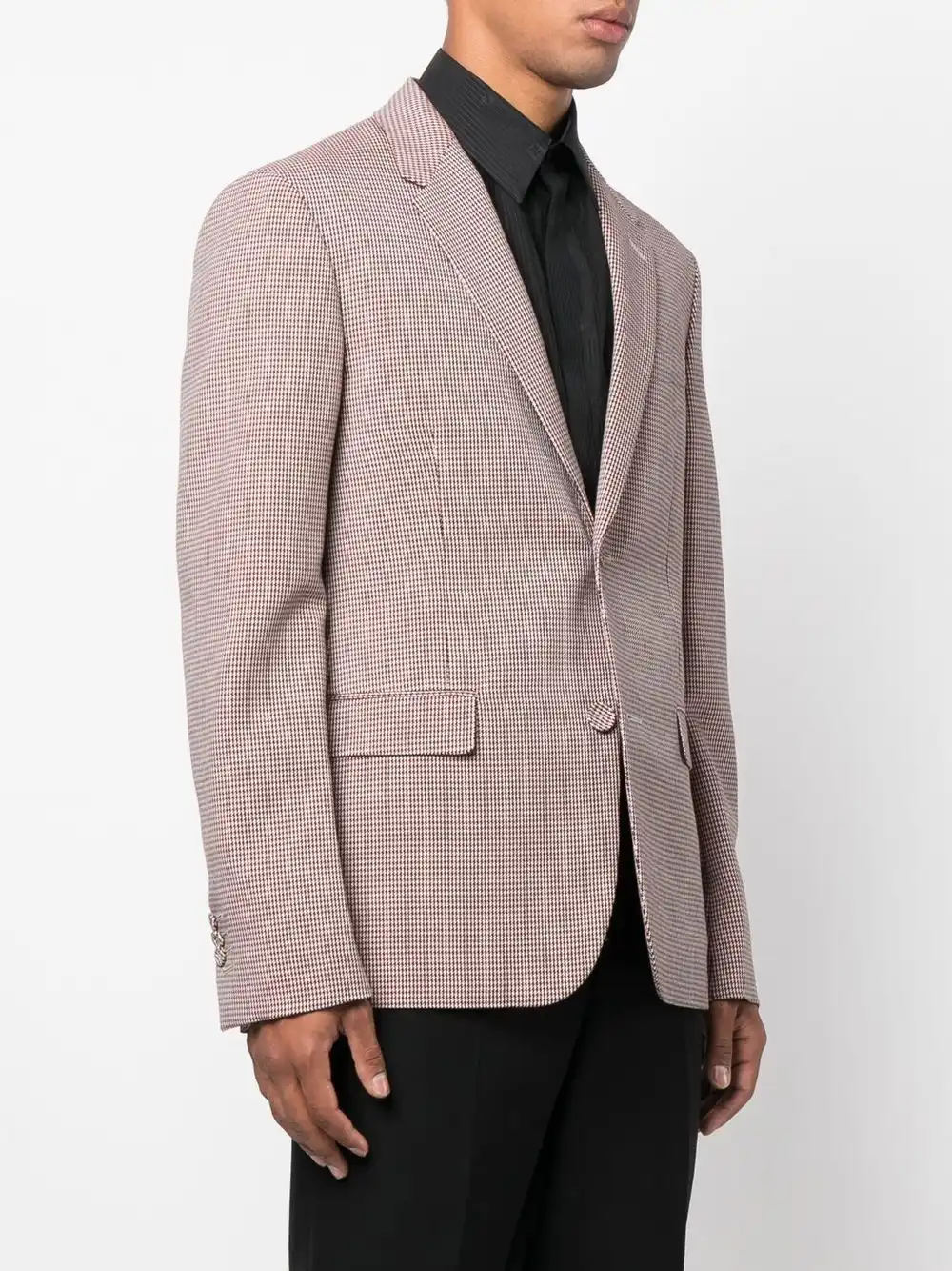 Affordable FENDI single-breasted houndstooth blazer