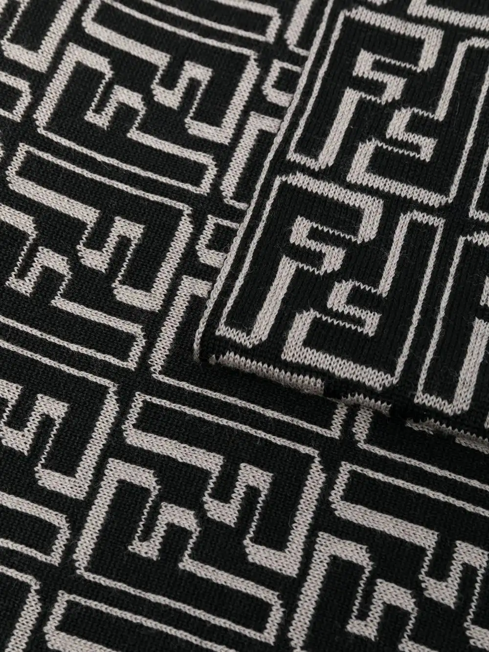 Affordable FENDI FF-monogram knit scarf