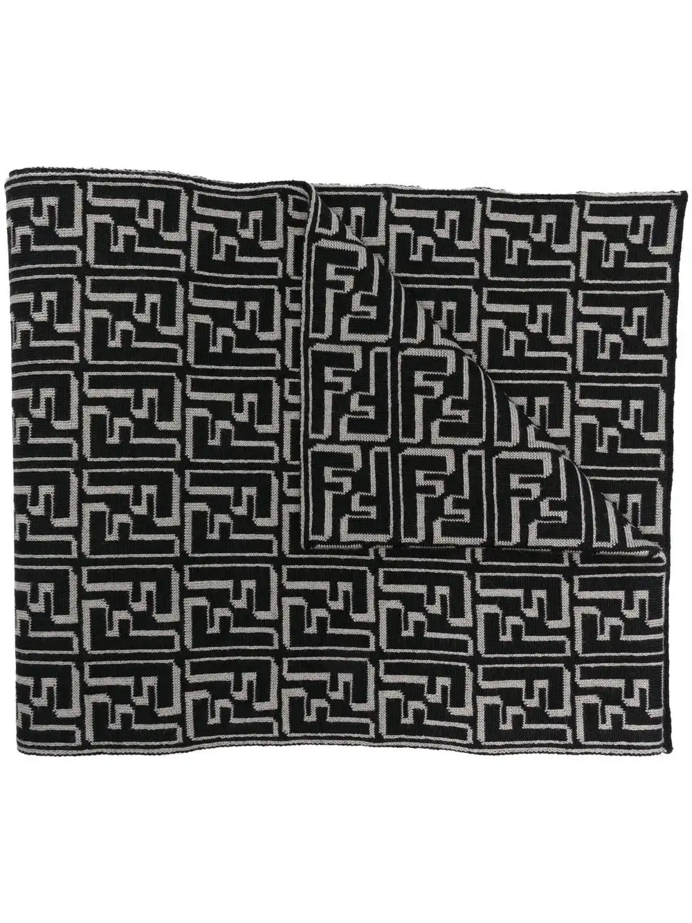 Affordable FENDI FF-monogram knit scarf