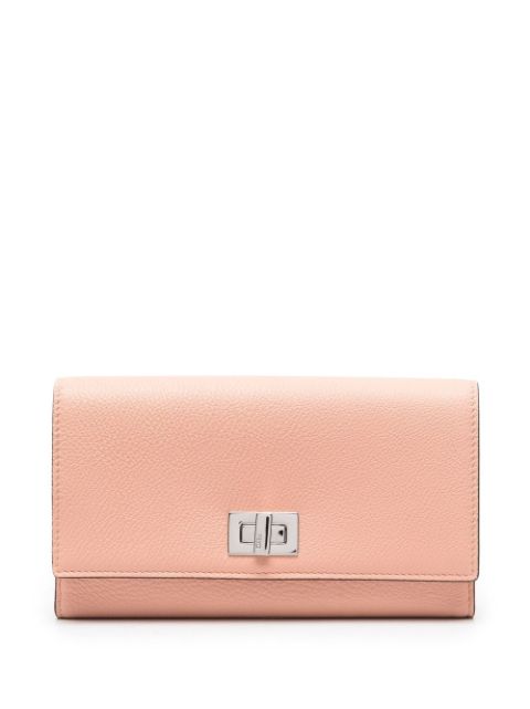 FENDI twist-lock leather wallet