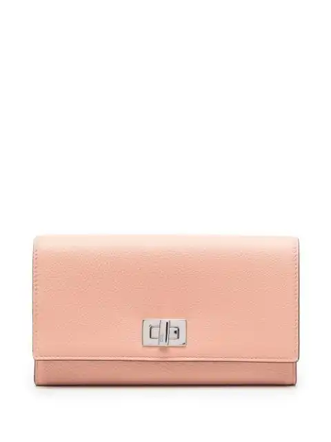 FENDI twist-lock leather wallet