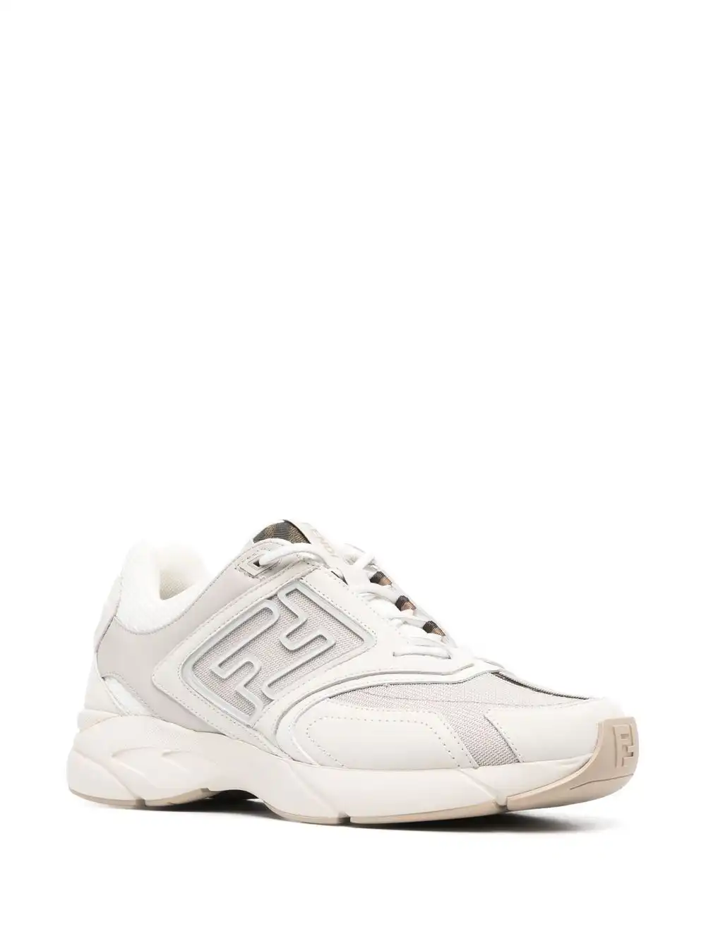 Affordable FENDI panelled low-top sneakers