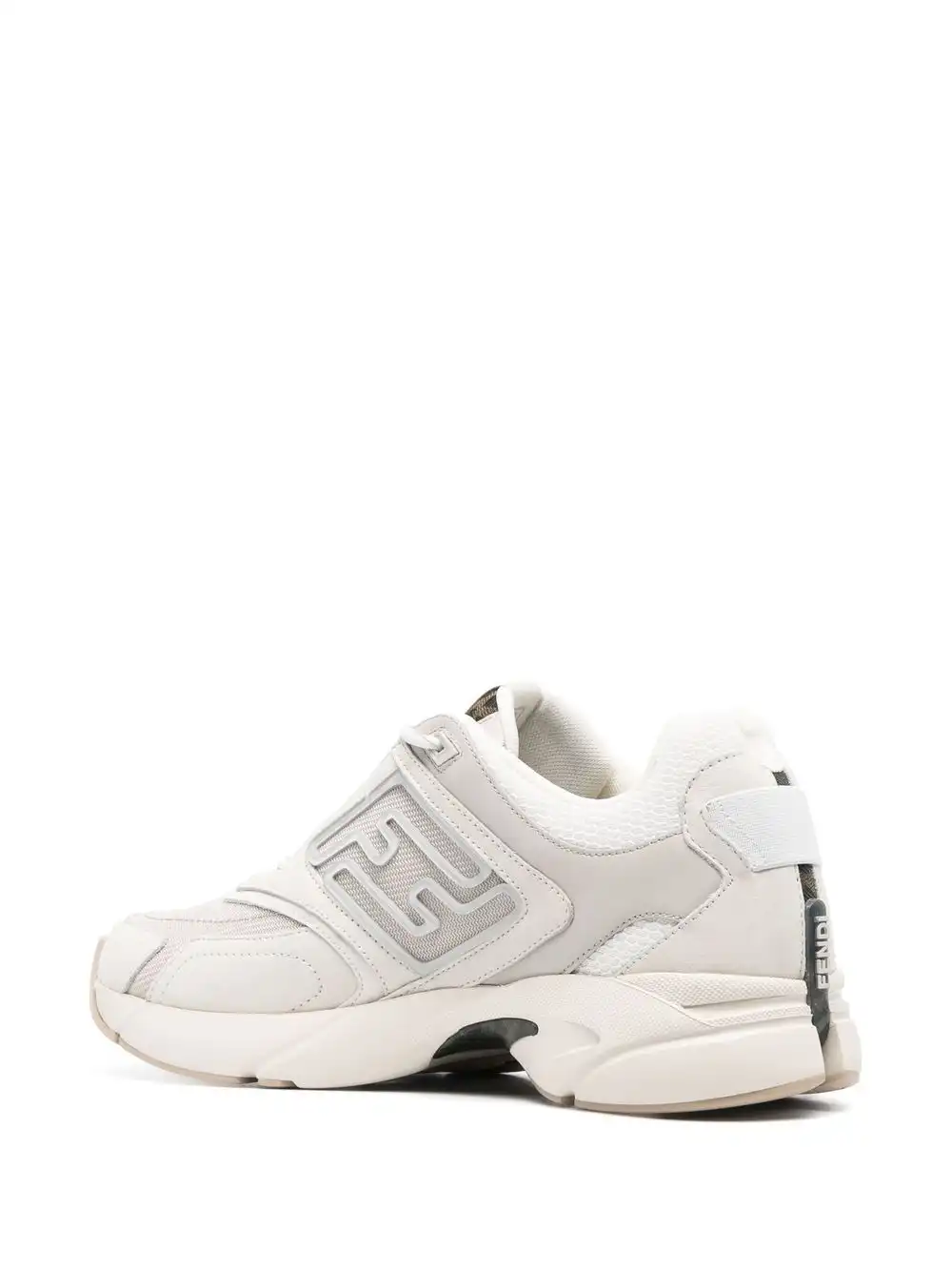 Affordable FENDI panelled low-top sneakers