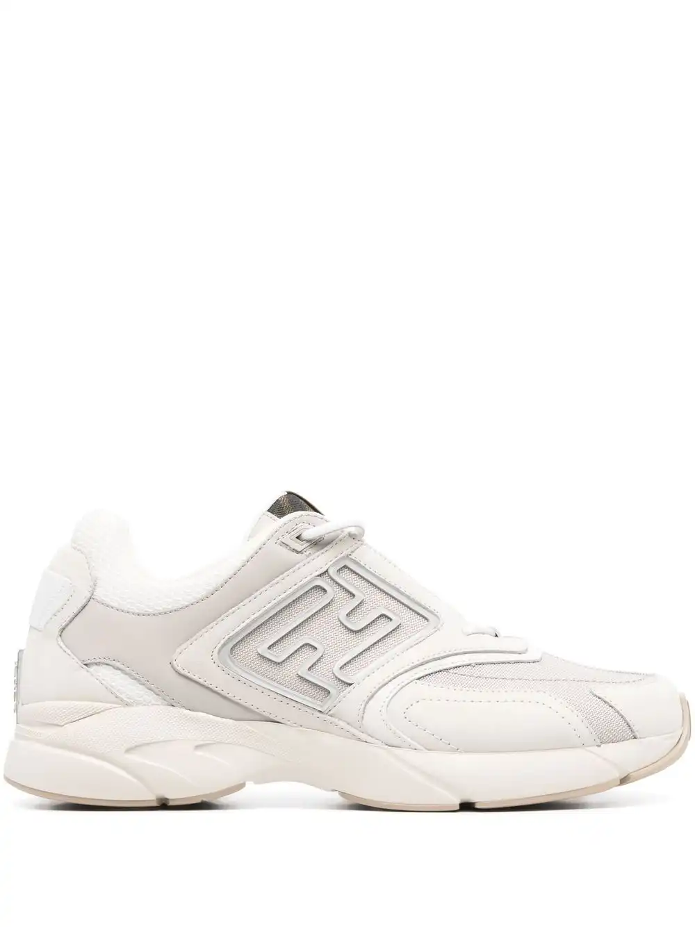 Affordable FENDI panelled low-top sneakers