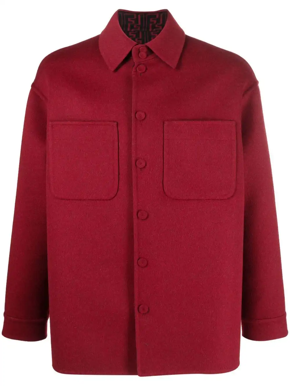 Cheap FENDI button-front shirt jacket