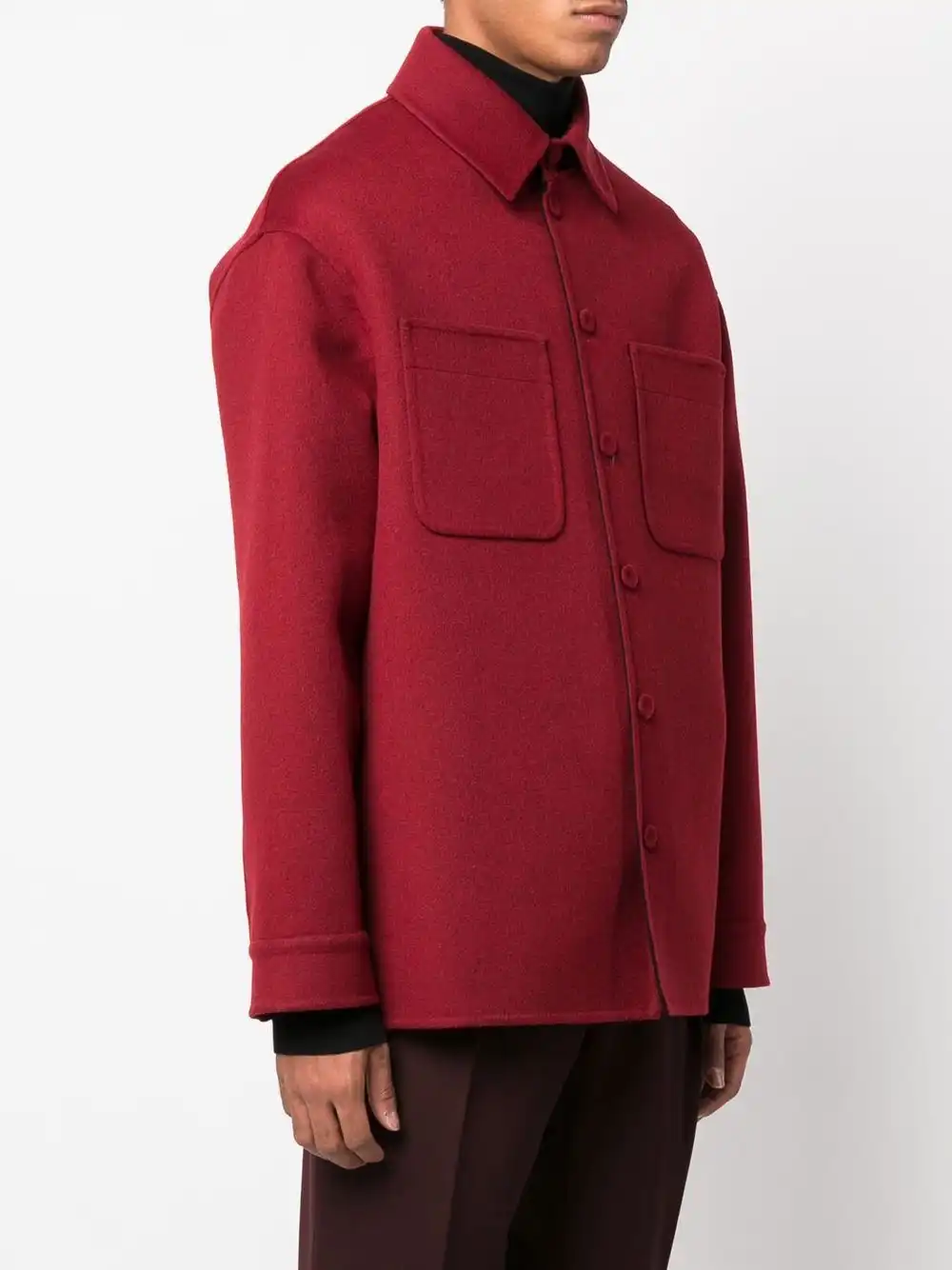 Cheap FENDI button-front shirt jacket