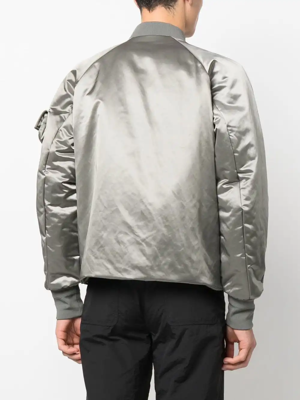 Cheap FENDI satin zip-up bomber jacket