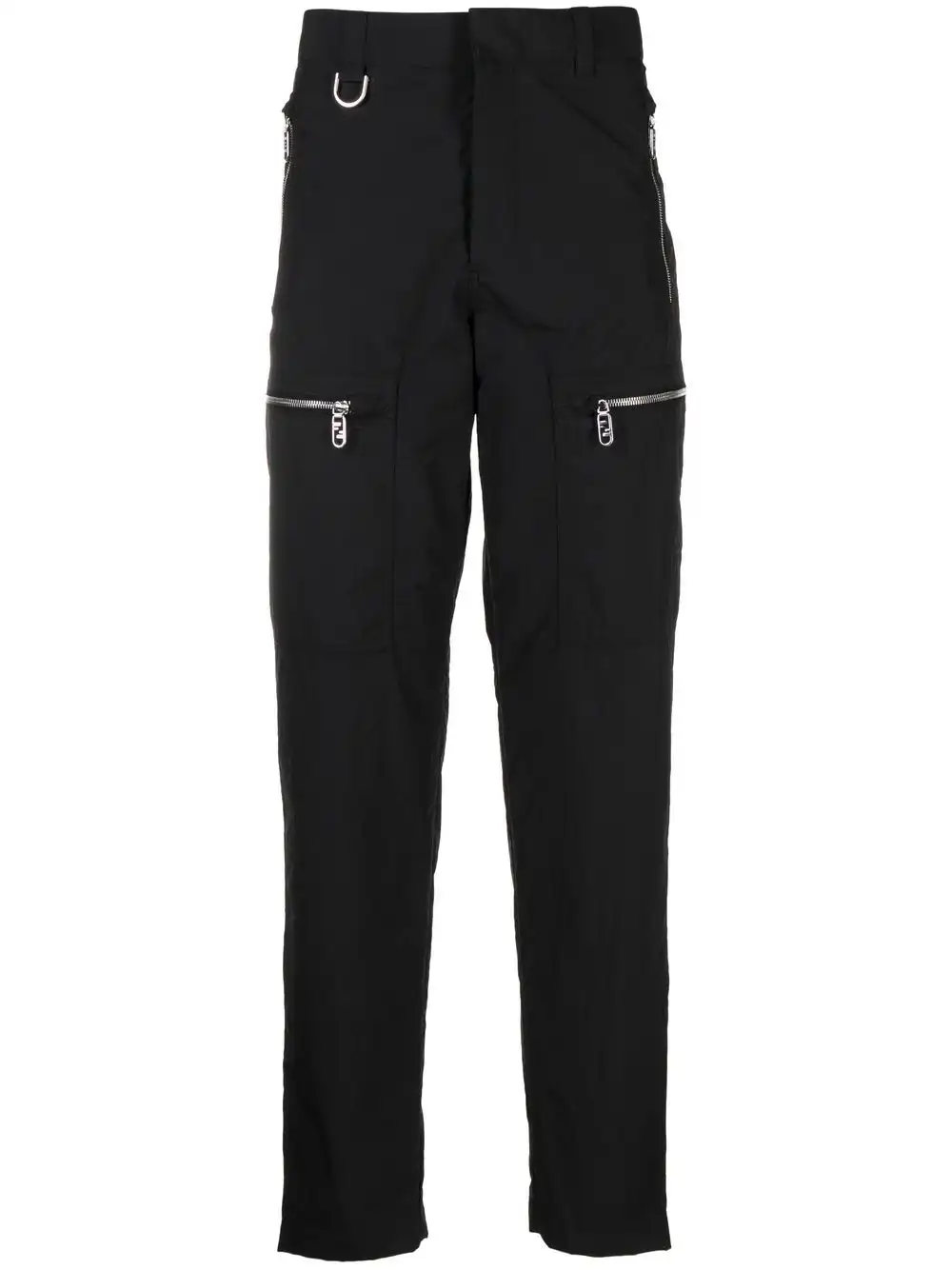 Cheap FENDI zip-pockets slim trousers