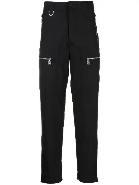 FENDI zip-pockets slim trousers