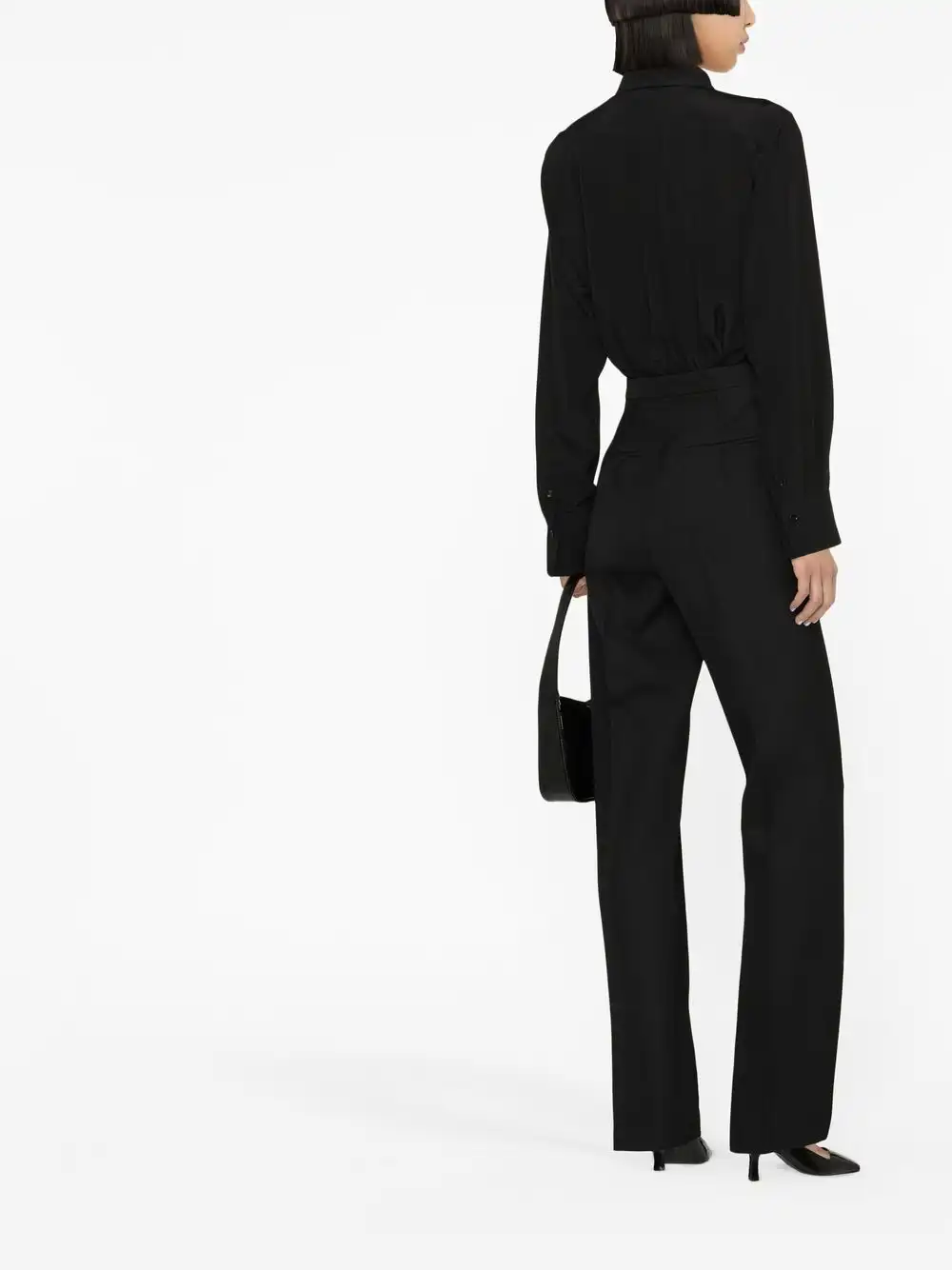 Affordable FENDI tailored virgin wool slim-cut trousers