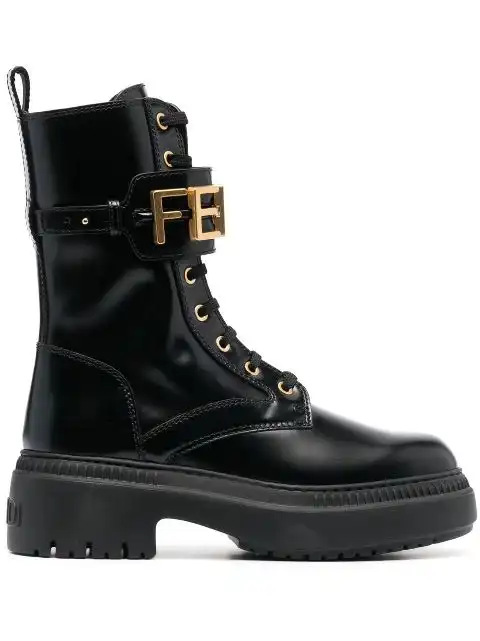 FENDI lace-up ankle boots