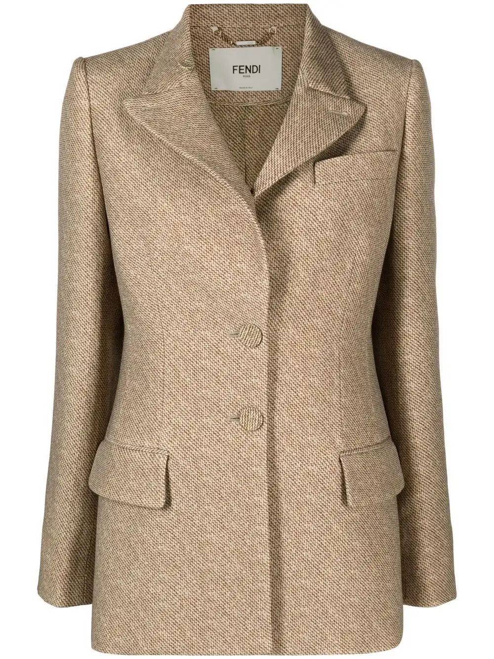 Affordable FENDI tailored button-fastening jacket