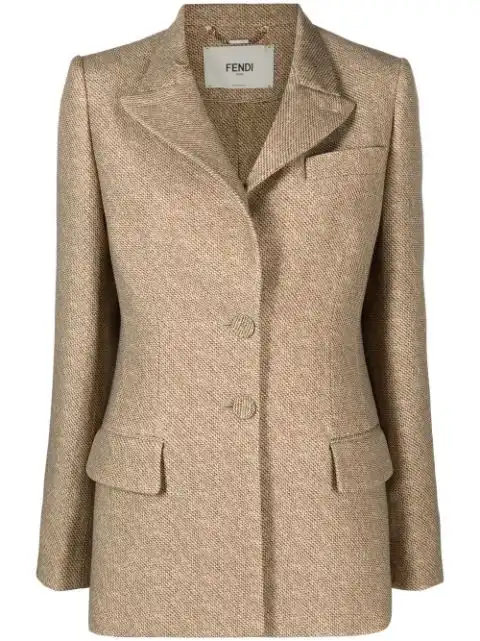 FENDI tailored button-fastening jacket