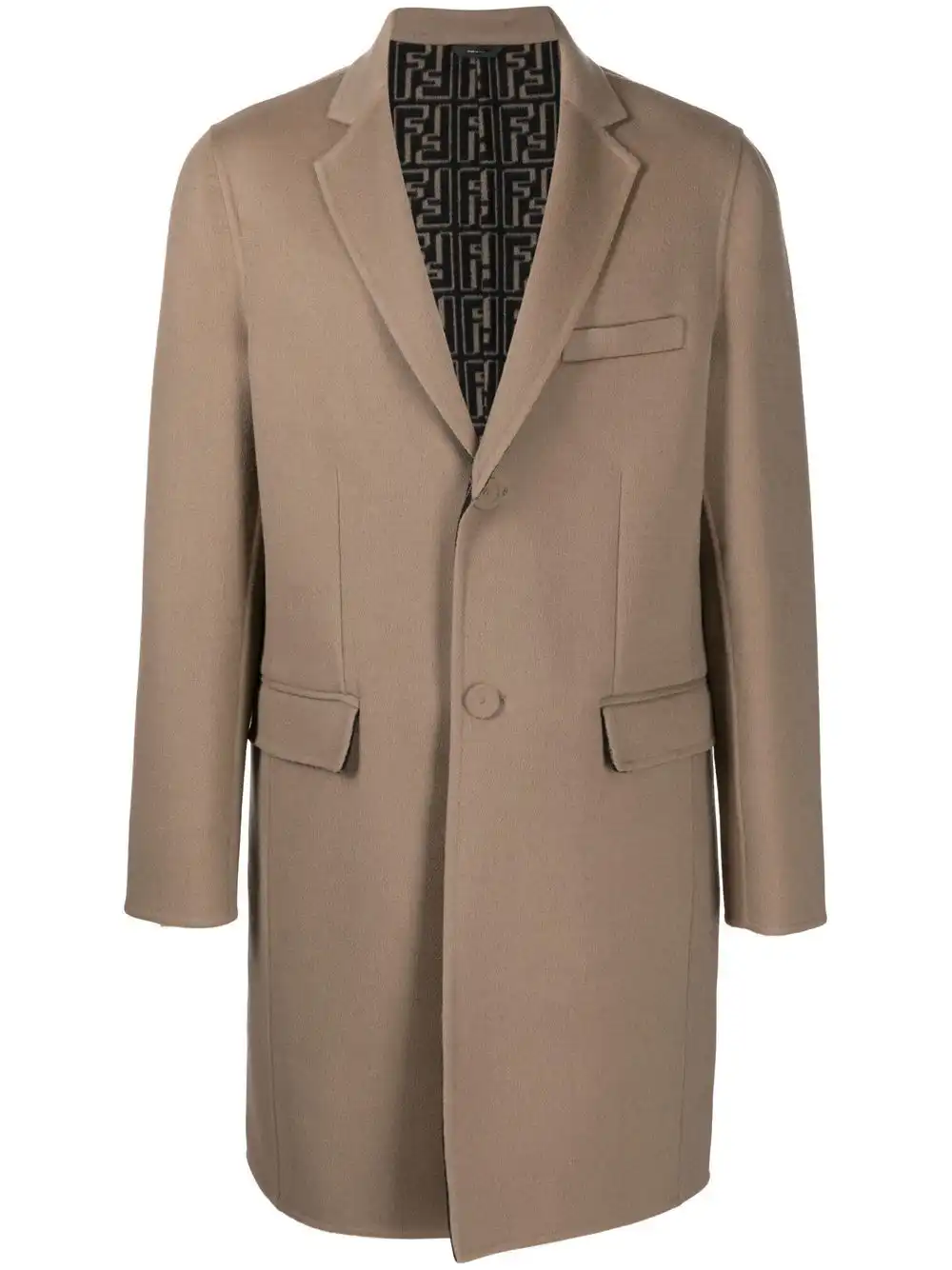 Affordable FENDI single-breasted coat