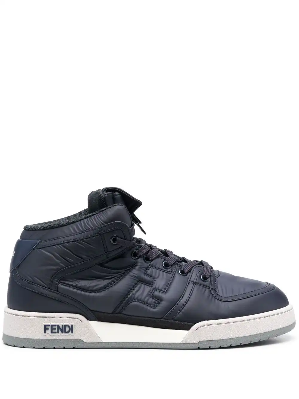 Cheap FENDI FF logo-embossed high-top sneakers