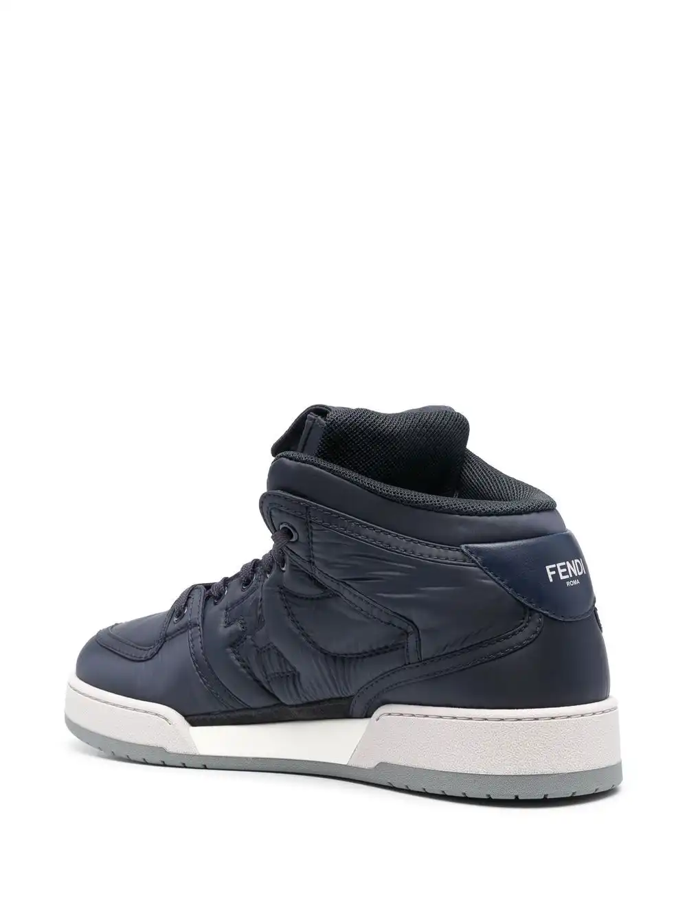 Cheap FENDI FF logo-embossed high-top sneakers